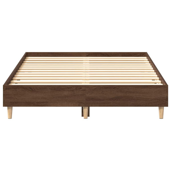 Bettgestell 120x190 cm Braun Eiche
