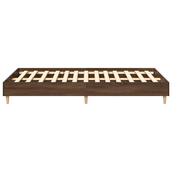 Bettgestell 120x190 cm Braun Eiche