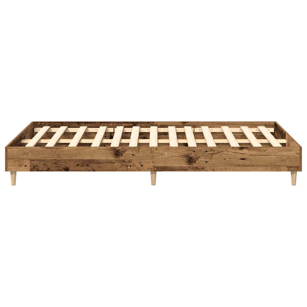 Bettgestell 120x190 cm Altholz-Optik