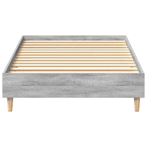 Bettgestell 90x190 cm Grau Sonoma