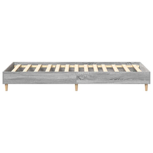Bettgestell 90x190 cm Grau Sonoma