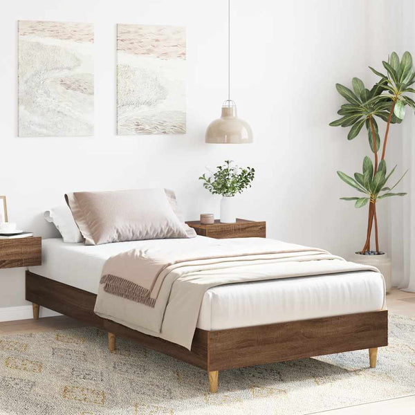 Bettgestell Braun Eichen-Optik 90x190 cm