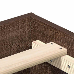 Bettgestell Braun Eichen-Optik 90x190 cm