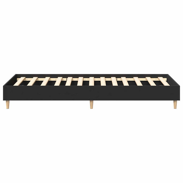 Schwarzes Bettgestell 75x190 cm