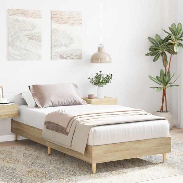 Bettgestell Sonoma-Eiche 75x190 cm