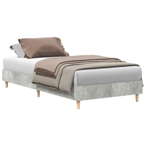 Bettgestell Betongrau 75x190 cm
