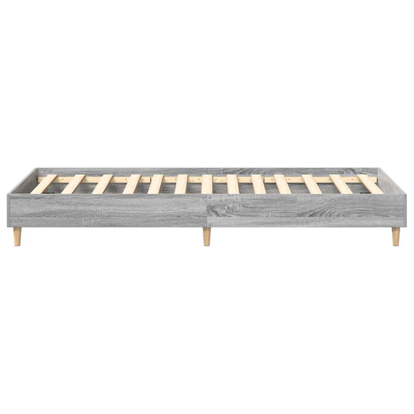 Bettgestell Grau Sonoma 75x190 cm