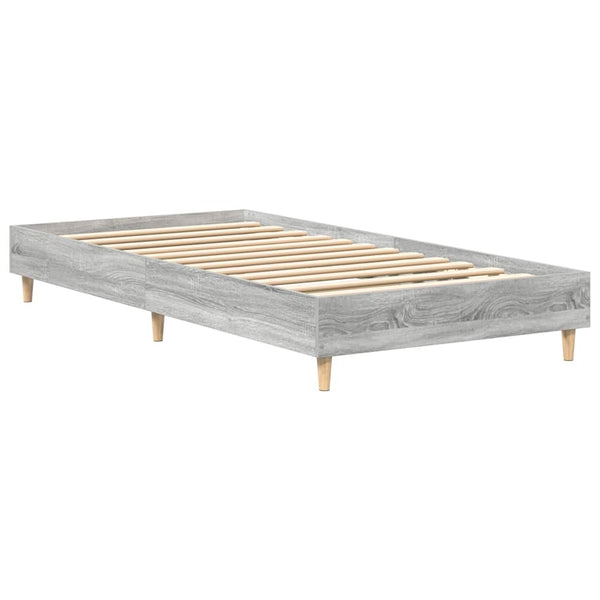 Bettgestell Grau Sonoma 75x190 cm