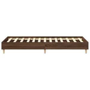 Bettgestell 75x190 cm Braun Eiche