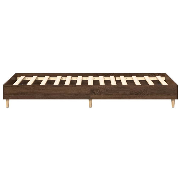 Bettgestell 75x190 cm Braun Eiche