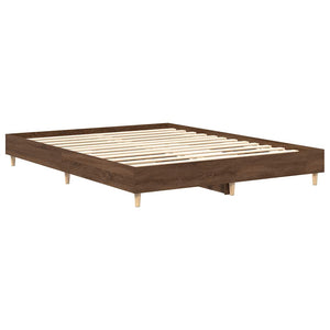 Bettgestell 75x190 cm Braun Eiche