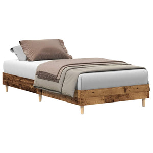 Bettgestell 75x190 cm Altholz-Optik
