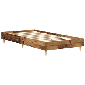 Bettgestell 75x190 cm Altholz-Optik
