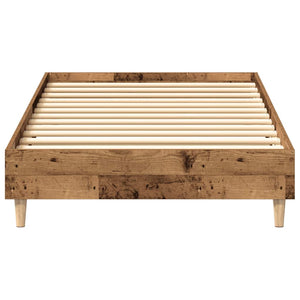 Bettgestell 75x190 cm Altholz-Optik