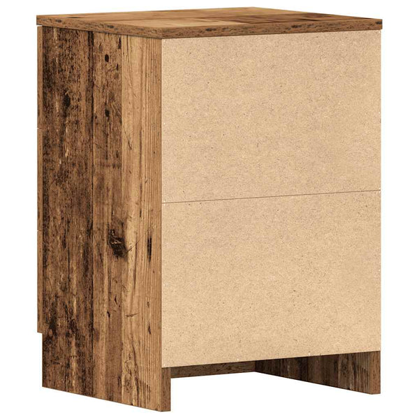 vidaXL Tables de chevet 2 pcs Aspect bois de récupération 38x35x55 cm Bois d'ingénierie