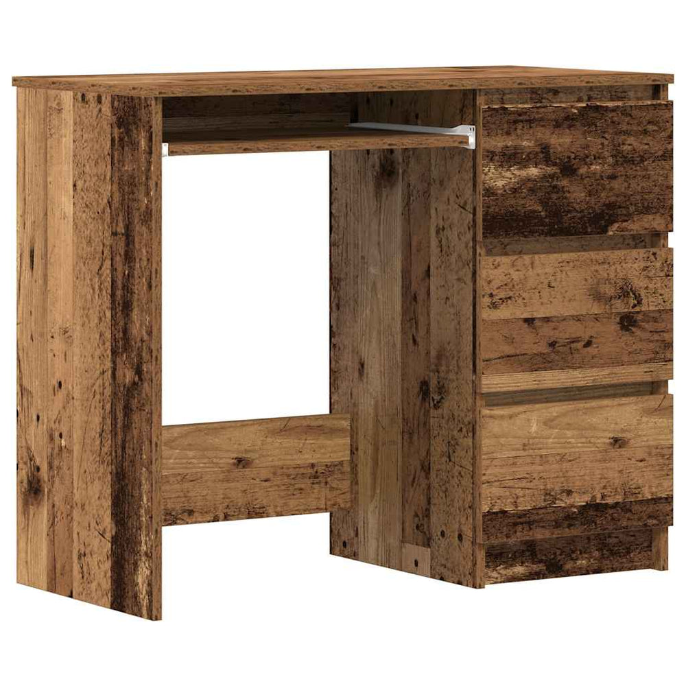 Schreibtisch Altholz-Optik 90 cm
