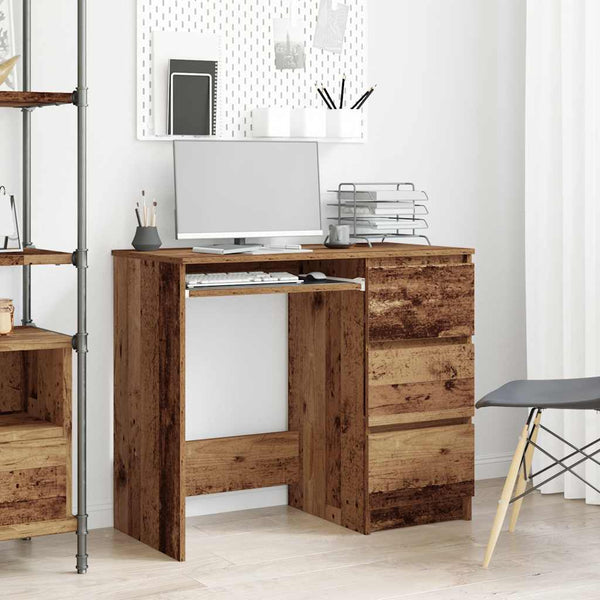 Schreibtisch Altholz-Optik 90 cm