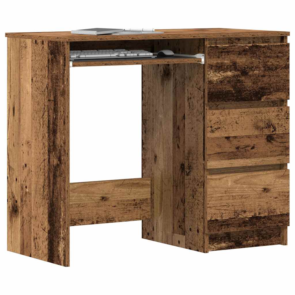 Schreibtisch Altholz-Optik 90 cm