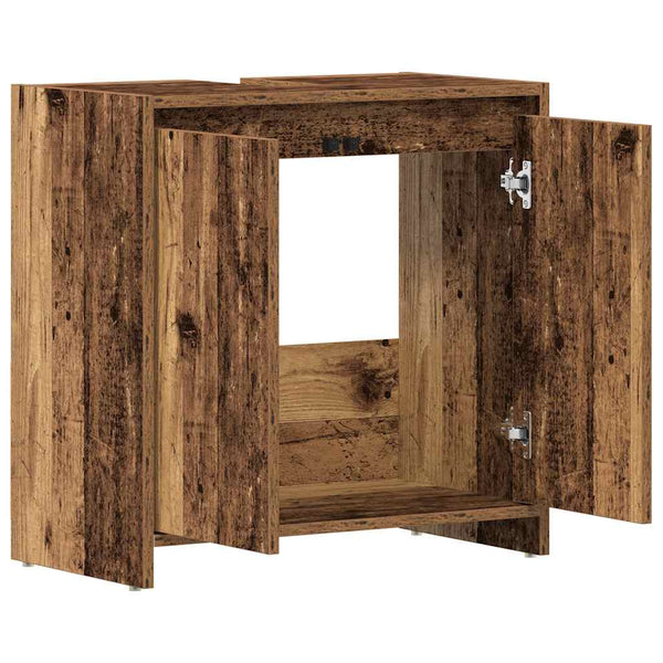 Waschbeckenunterschrank Altholz-Optik 60 cm