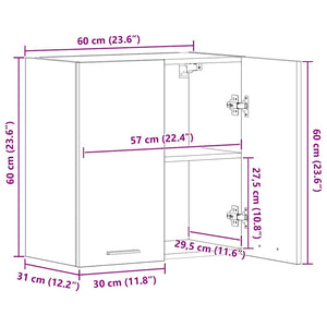 Küchen Hängeschrank Lyon Altholz-Optik 60 cm