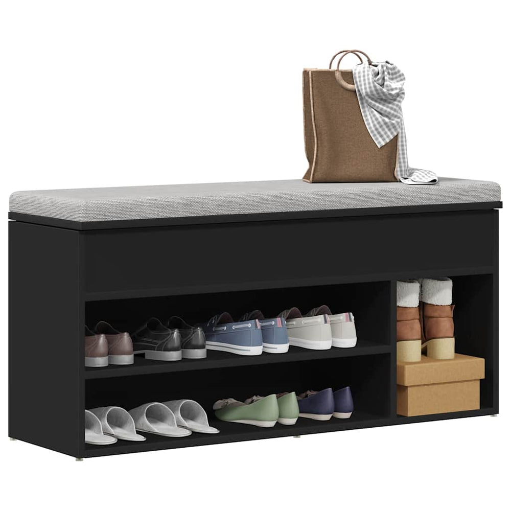 Schuhbank Schwarz 102 cm