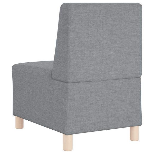 Modulares Sofa Hellgrau Stoff 55 cm