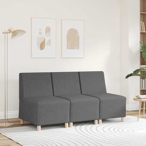 Modulares Sofa Dunkelgrau Stoff 55 cm