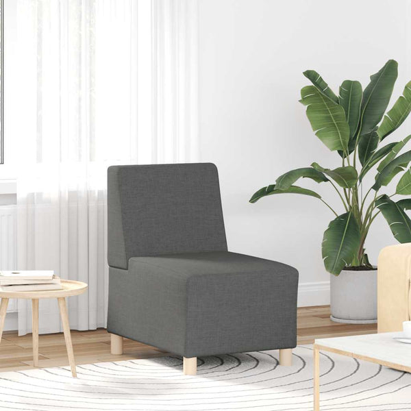 Modulares Sofa Dunkelgrau Stoff 55 cm