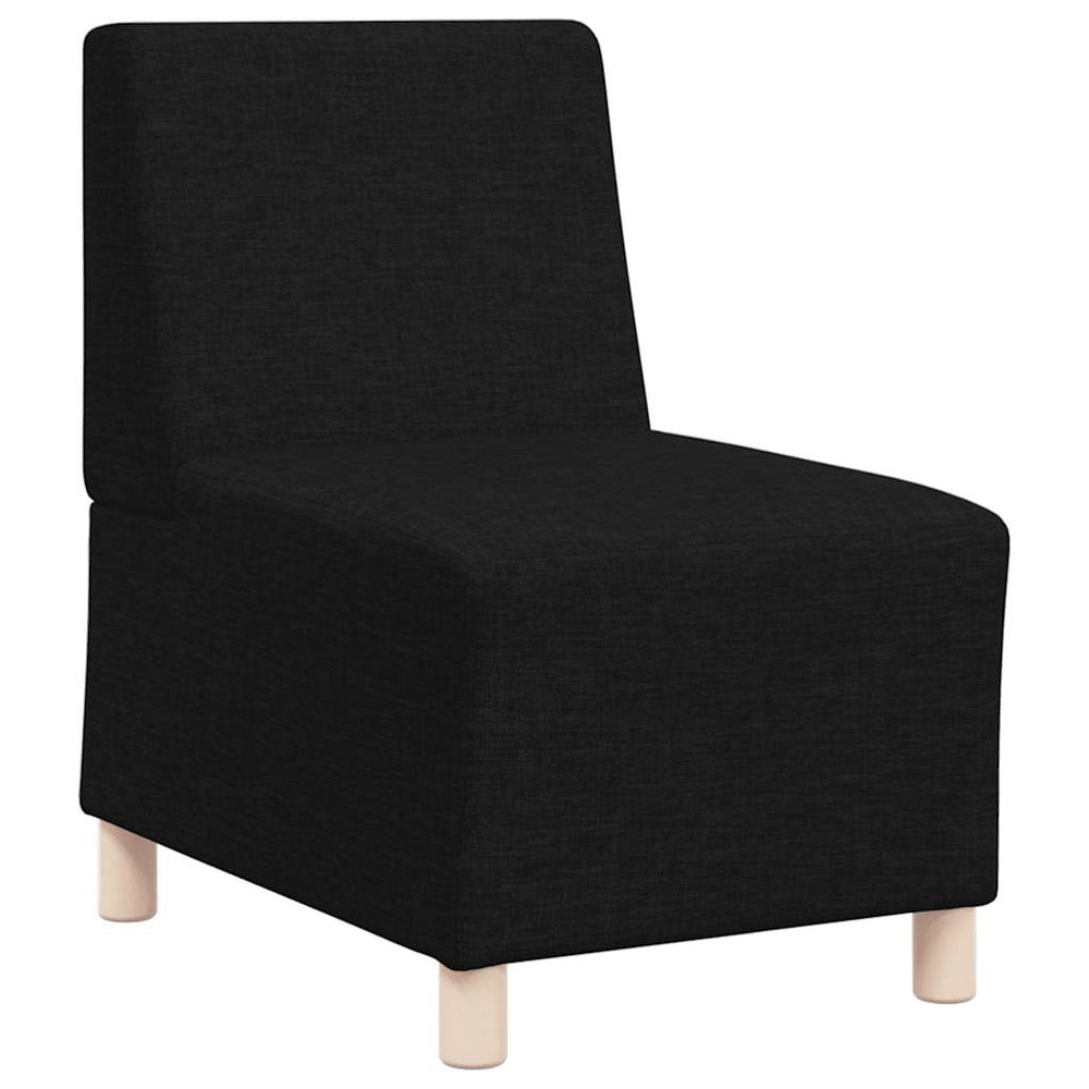 Schwarzes Modulares Sofa ohne Armlehne, 55cm