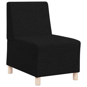 Schwarzes Modulares Sofa ohne Armlehne, 55cm
