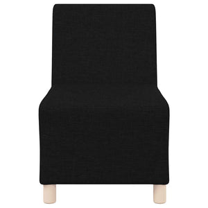 Schwarzes Modulares Sofa ohne Armlehne, 55cm