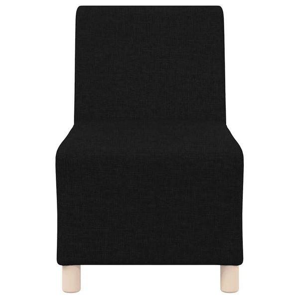 Schwarzes Modulares Sofa ohne Armlehne, 55cm