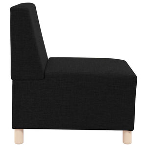 Schwarzes Modulares Sofa ohne Armlehne, 55cm
