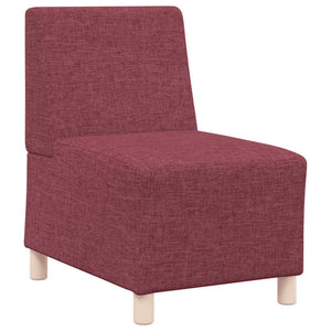 Modulares Sofa Burgunderrot Stoff 55 cm