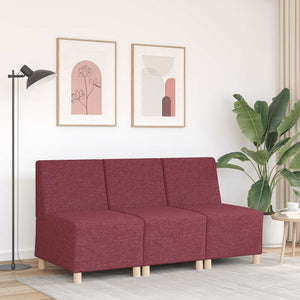 Modulares Sofa Burgunderrot Stoff 55 cm