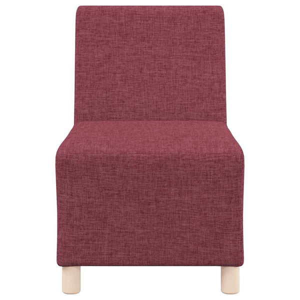 Modulares Sofa Burgunderrot Stoff 55 cm