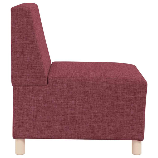 Modulares Sofa Burgunderrot Stoff 55 cm