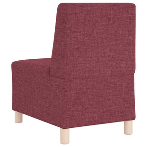 Modulares Sofa Burgunderrot Stoff 55 cm