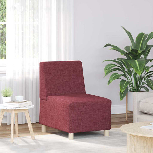 Modulares Sofa Burgunderrot Stoff 55 cm