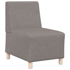 Beiges modulares Sofa ohne Armlehne, 55 cm