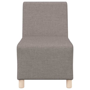 Beiges modulares Sofa ohne Armlehne, 55 cm