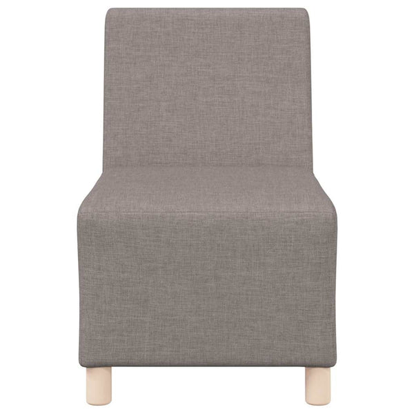 Beiges modulares Sofa ohne Armlehne, 55 cm