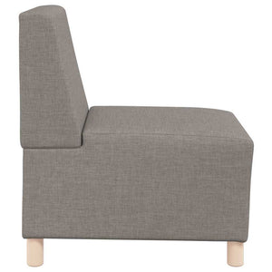 Beiges modulares Sofa ohne Armlehne, 55 cm