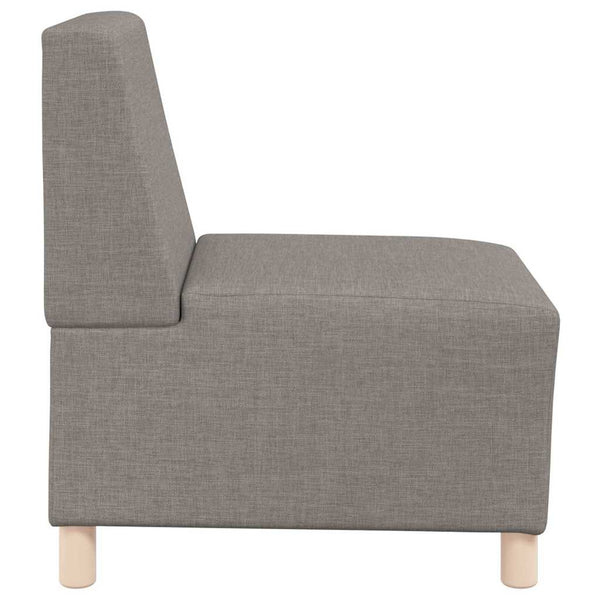 Beiges modulares Sofa ohne Armlehne, 55 cm