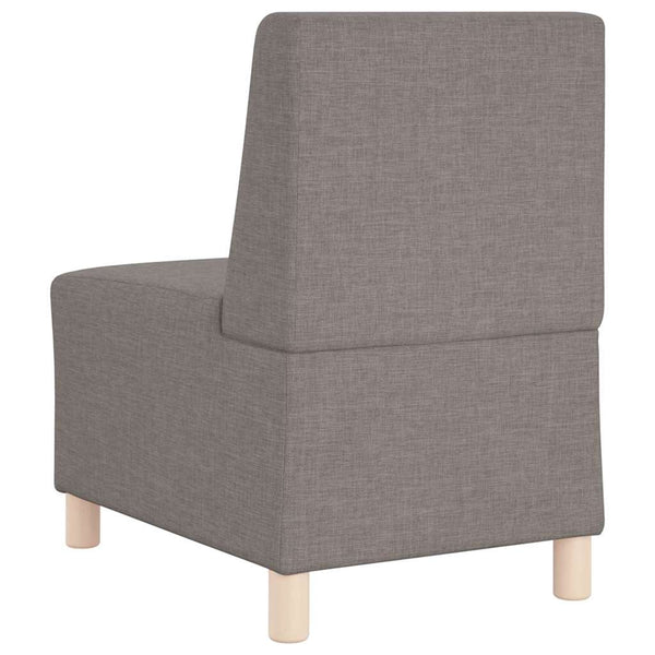 Beiges modulares Sofa ohne Armlehne, 55 cm