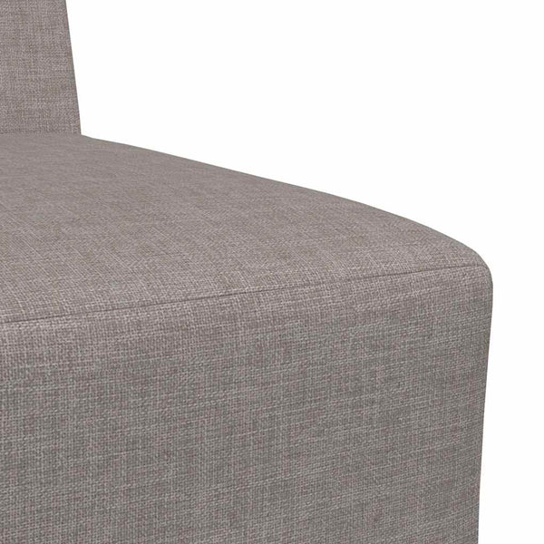 Beiges modulares Sofa ohne Armlehne, 55 cm