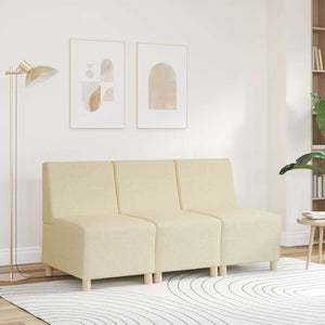 Modulares Sofa Creme Stoff 55cm