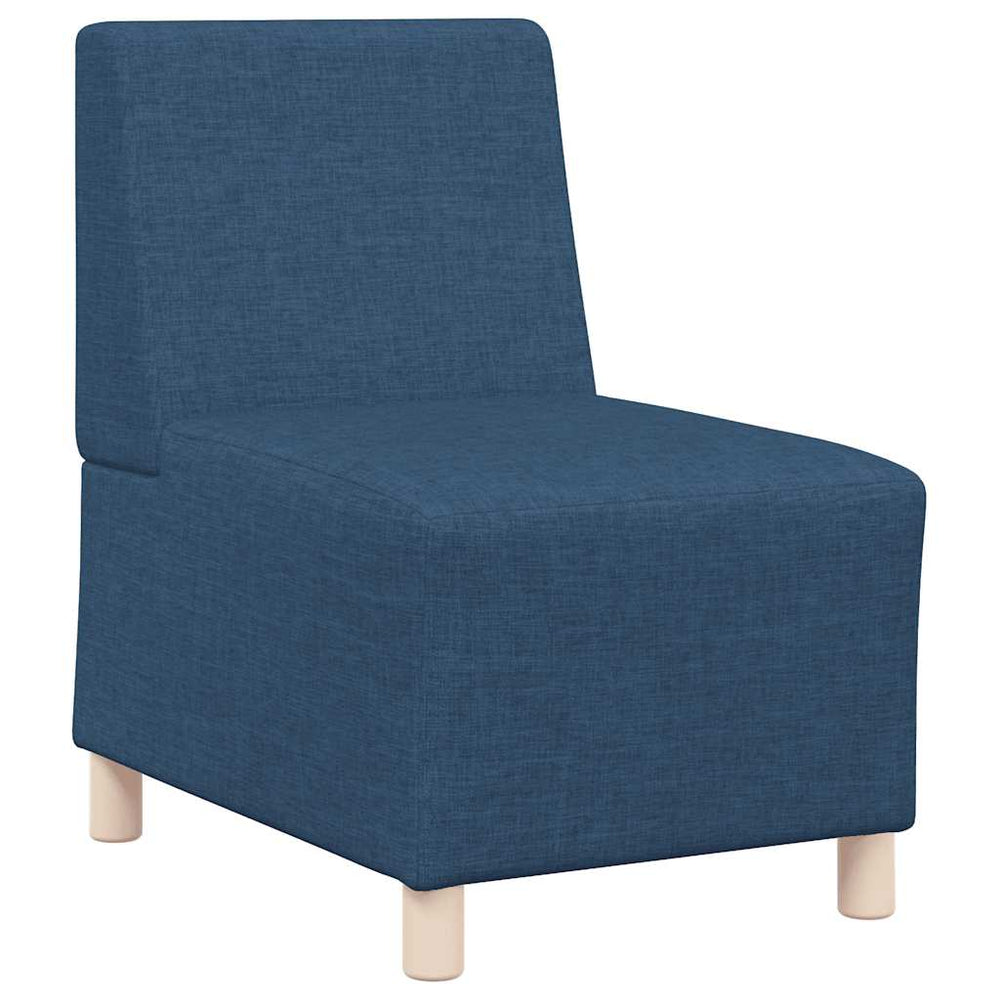 Blaues modulares Sofa ohne Armlehne
