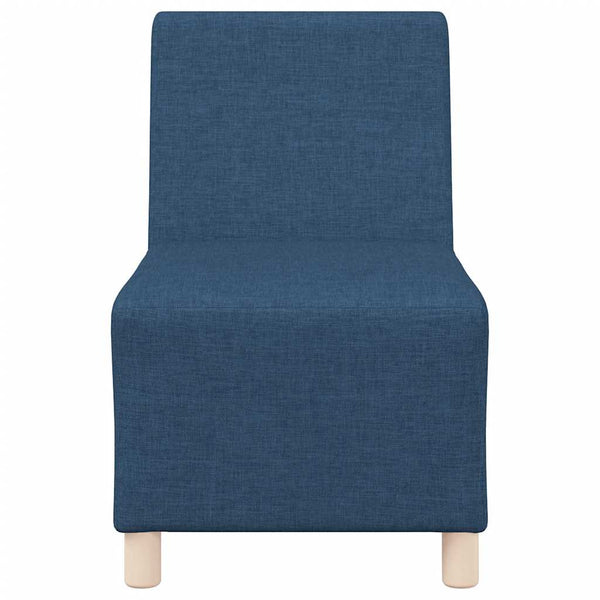Blaues modulares Sofa ohne Armlehne