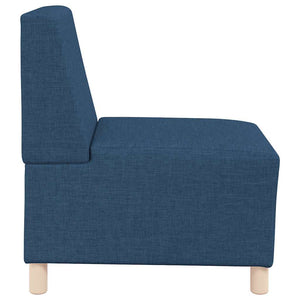 Blaues modulares Sofa ohne Armlehne